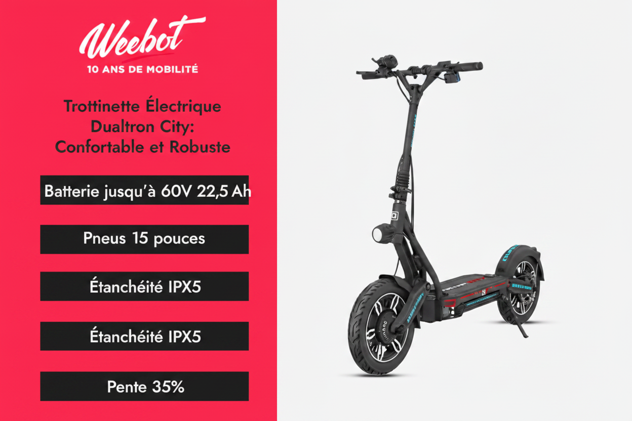 Trottinette Électrique Dualtron City descriptif