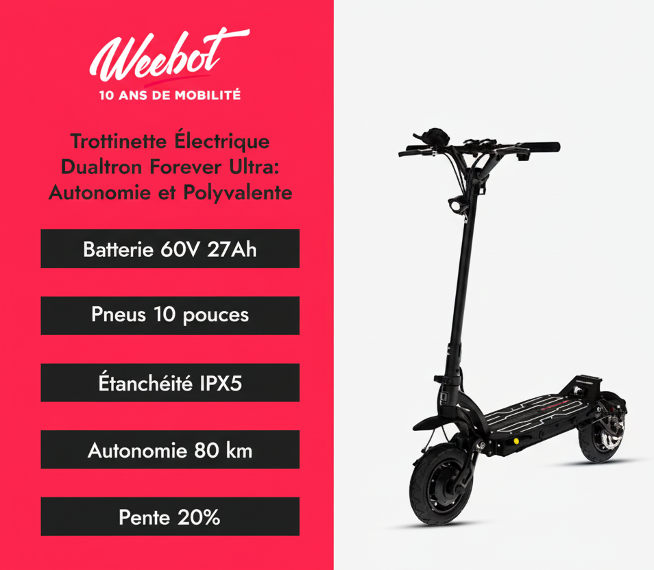 Trottinette Électrique Dualtron Forever Ultra descriptif