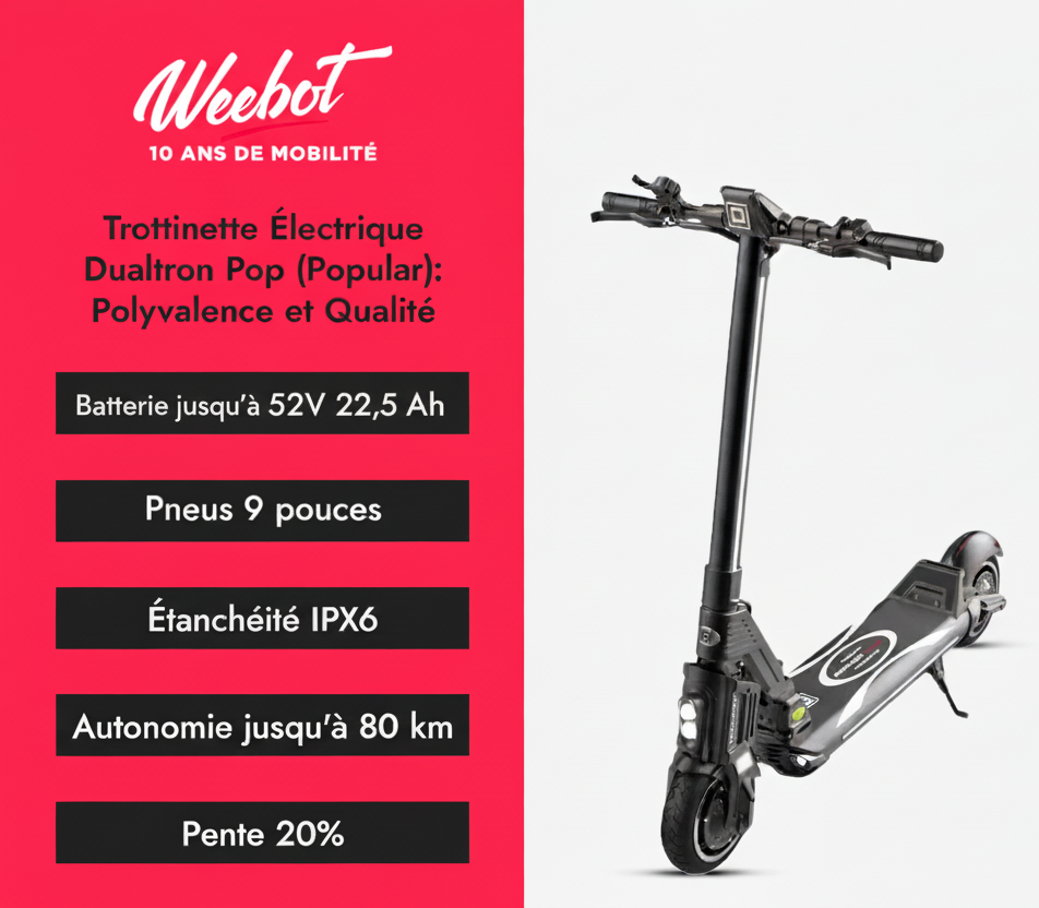 Trottinette Électrique Dualtron Pop descriptif