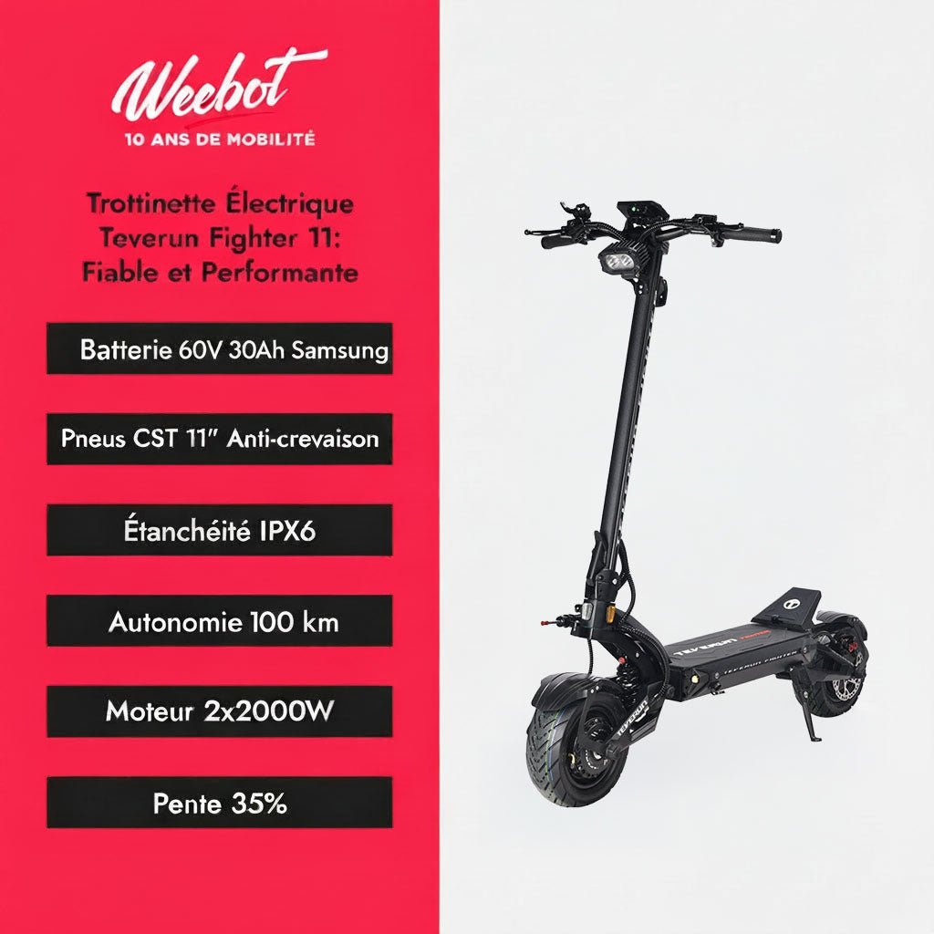 Trottinette Électrique Teverun Fighter 11 V6 2026 - Weebot