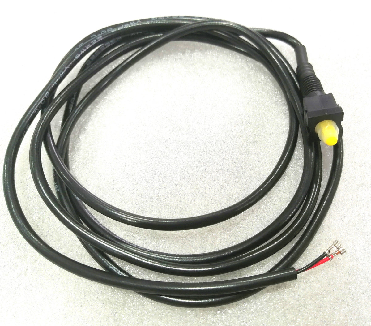 Câble noir enroulé avec capteur de coupure de frein à embout jaune pour Dualtron Mini Spécial