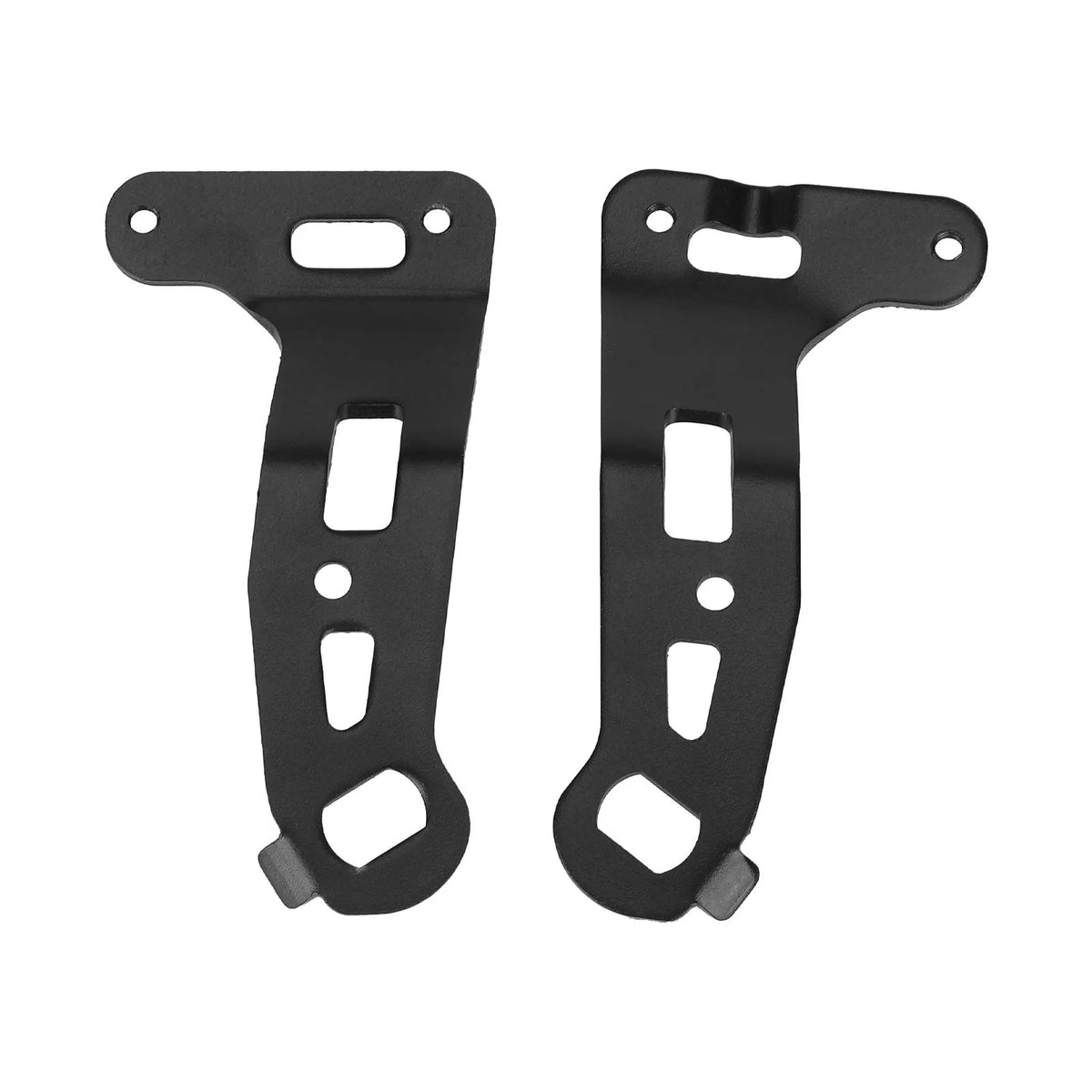 Supports de garde-boue arrière gauche et droit en métal noir