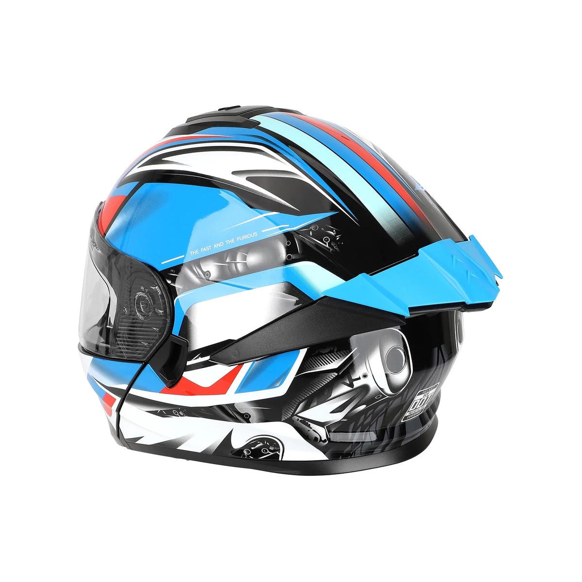 Casque Intégral Bleu Taille L (57-58 cm), vue 5