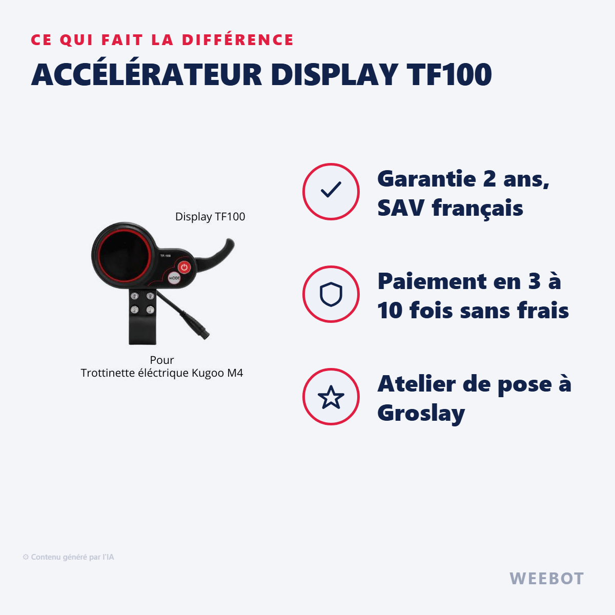 Accélérateur Display TF100 : les points forts