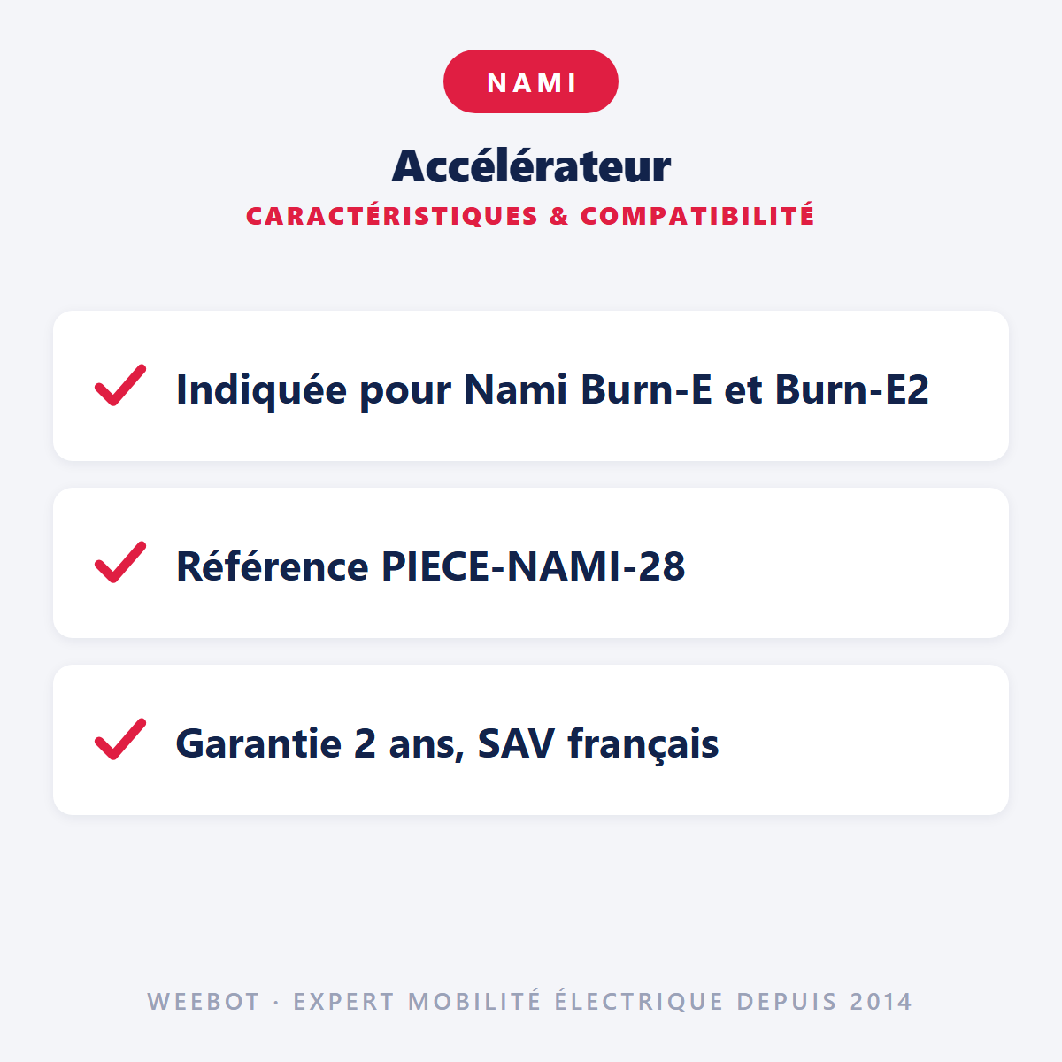 Accélérateur : caractéristiques et compatibilité