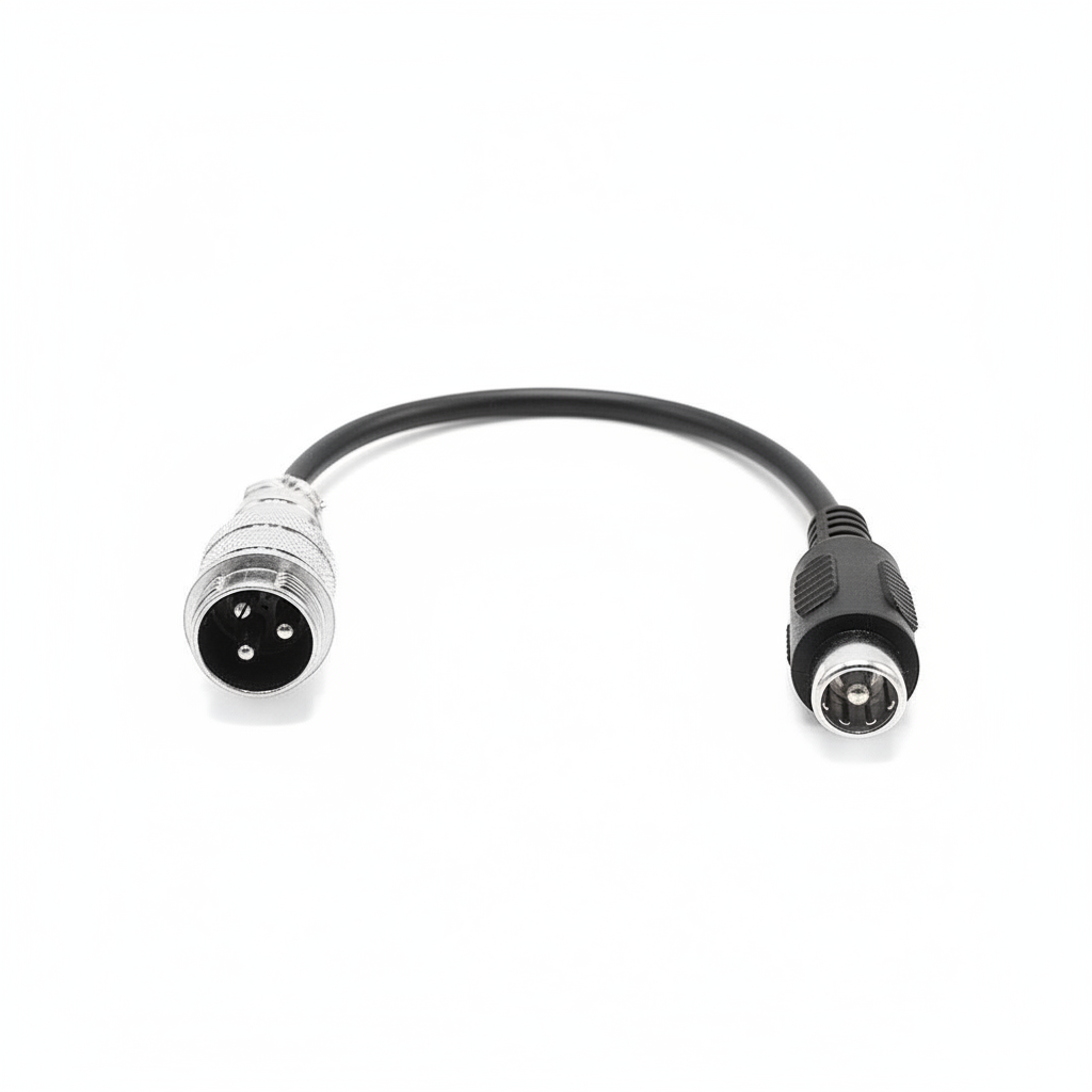 Adaptateur GX16-3P vers RCA 10mm, vue 3