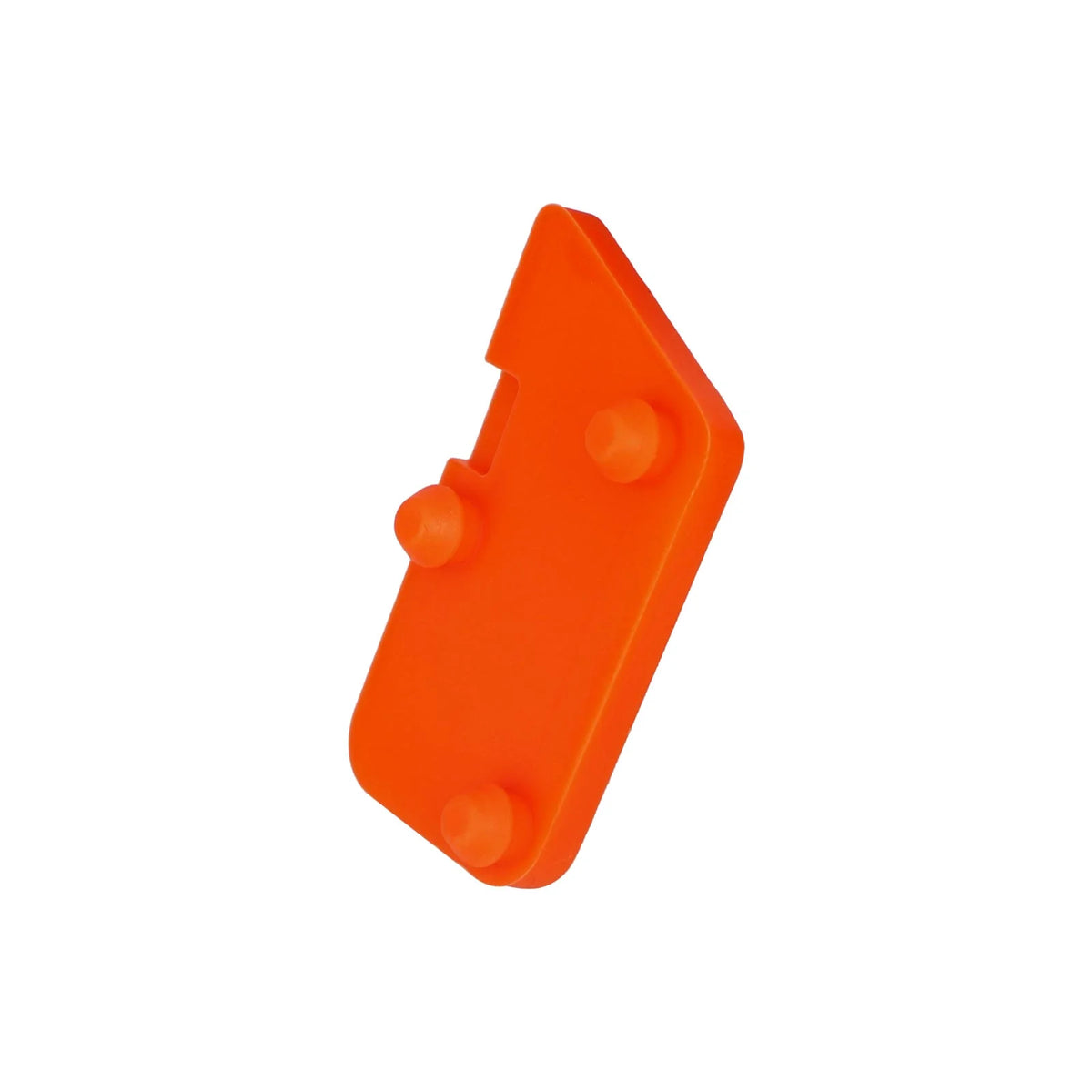 Cache de fourche arrière droit en plastique orange