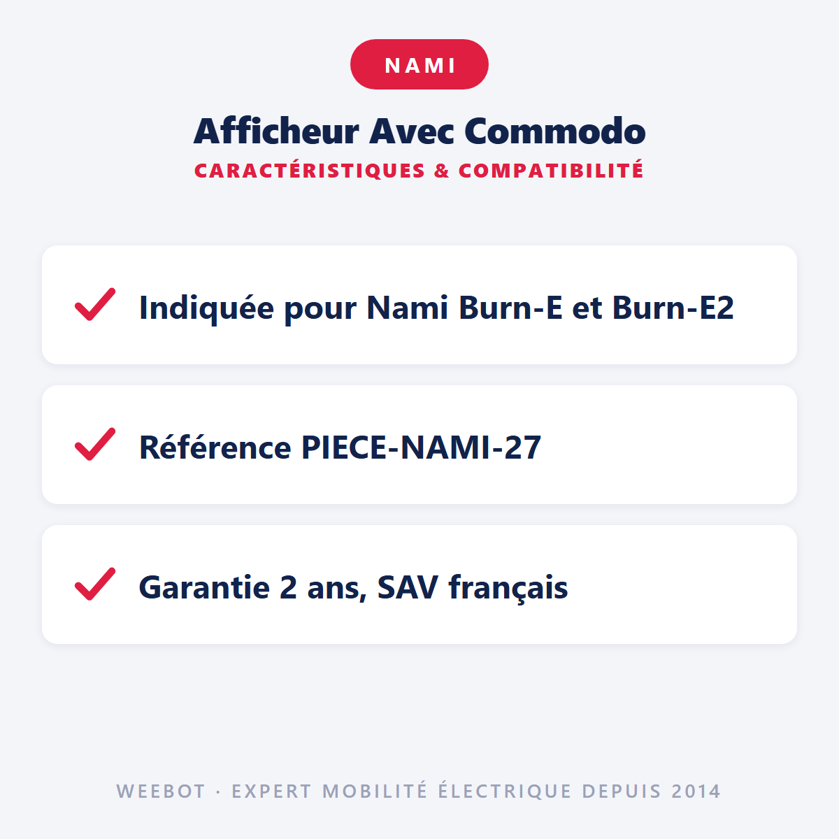 Afficheur Avec Commodo : caractéristiques et compatibilité