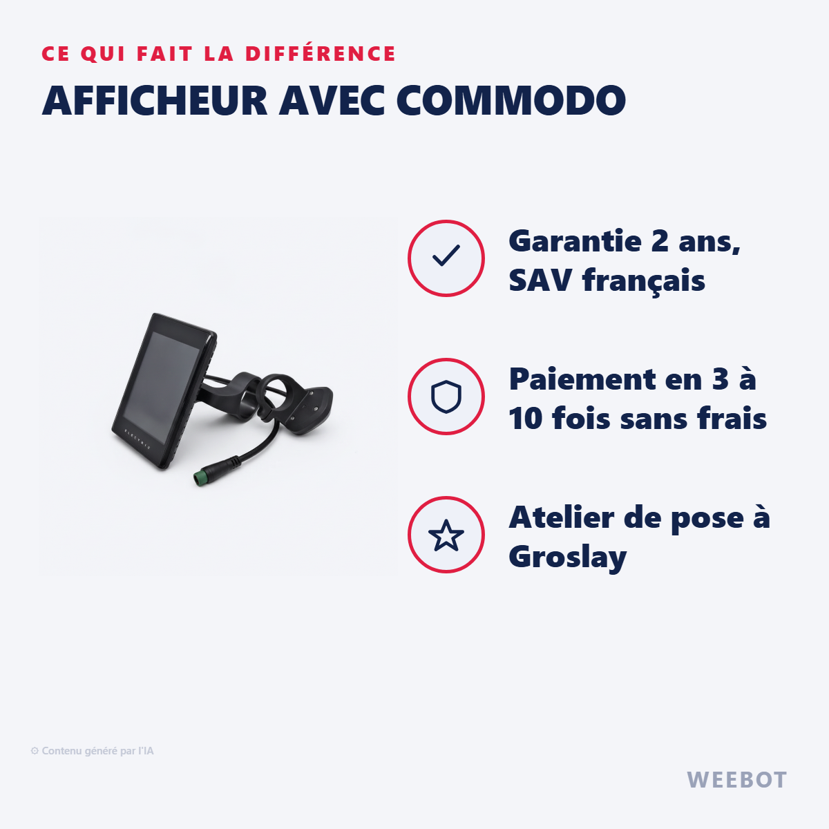 Afficheur Avec Commodo : les points forts