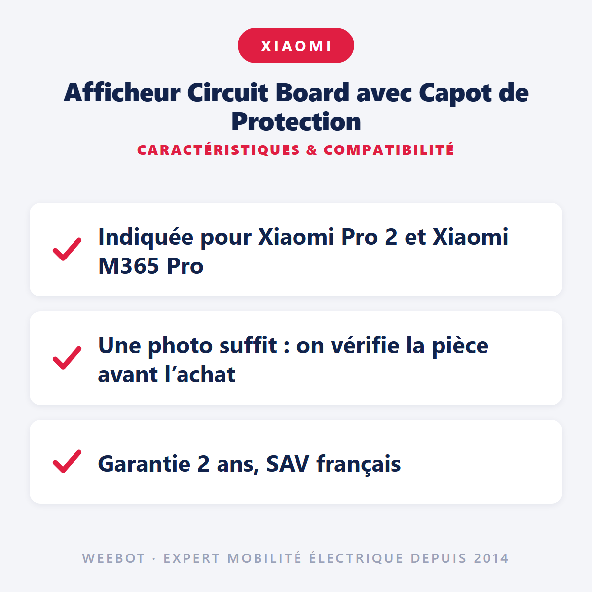 Afficheur Circuit Board avec Capot de Protection : caractéristiques et compatibilité