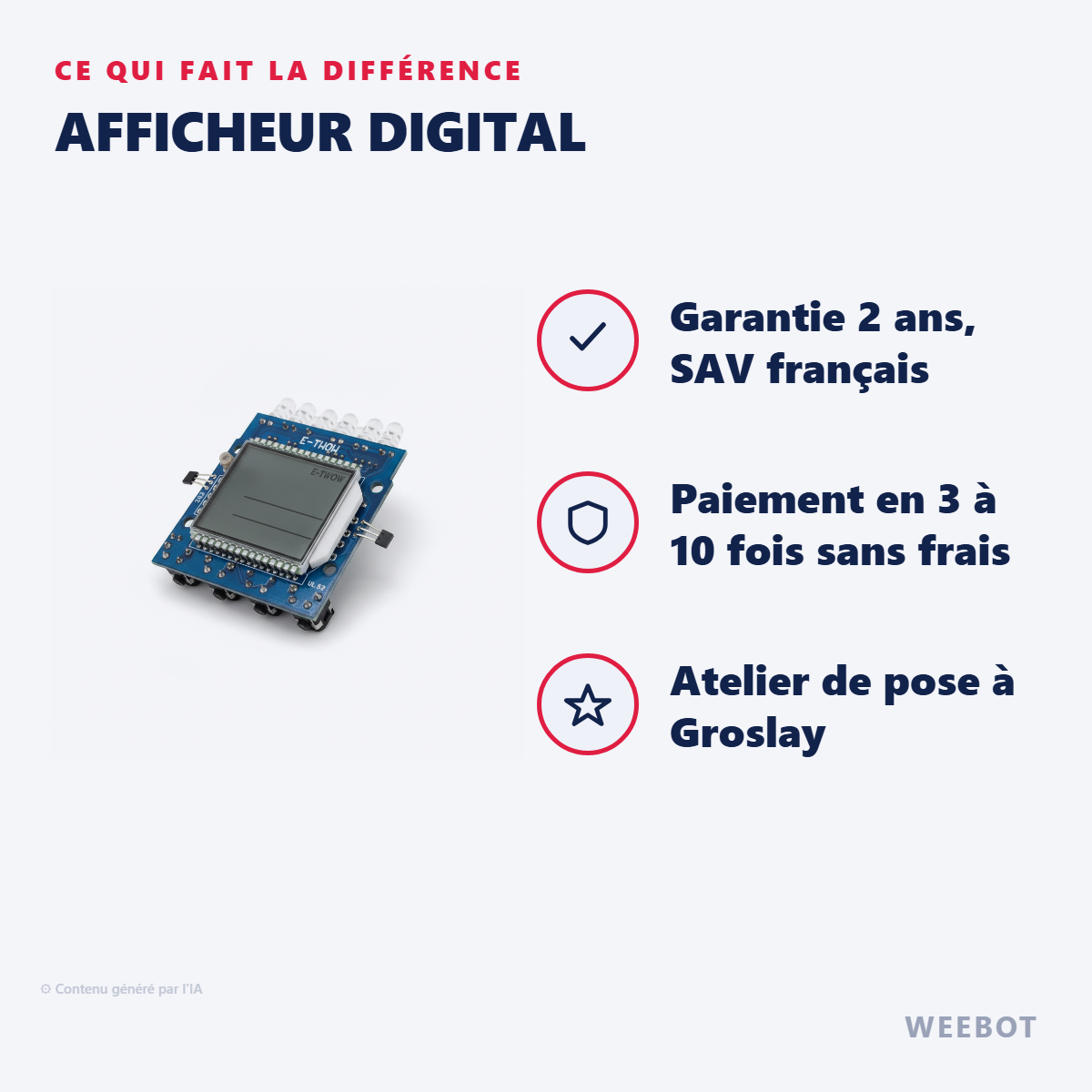 Afficheur Digital : les points forts