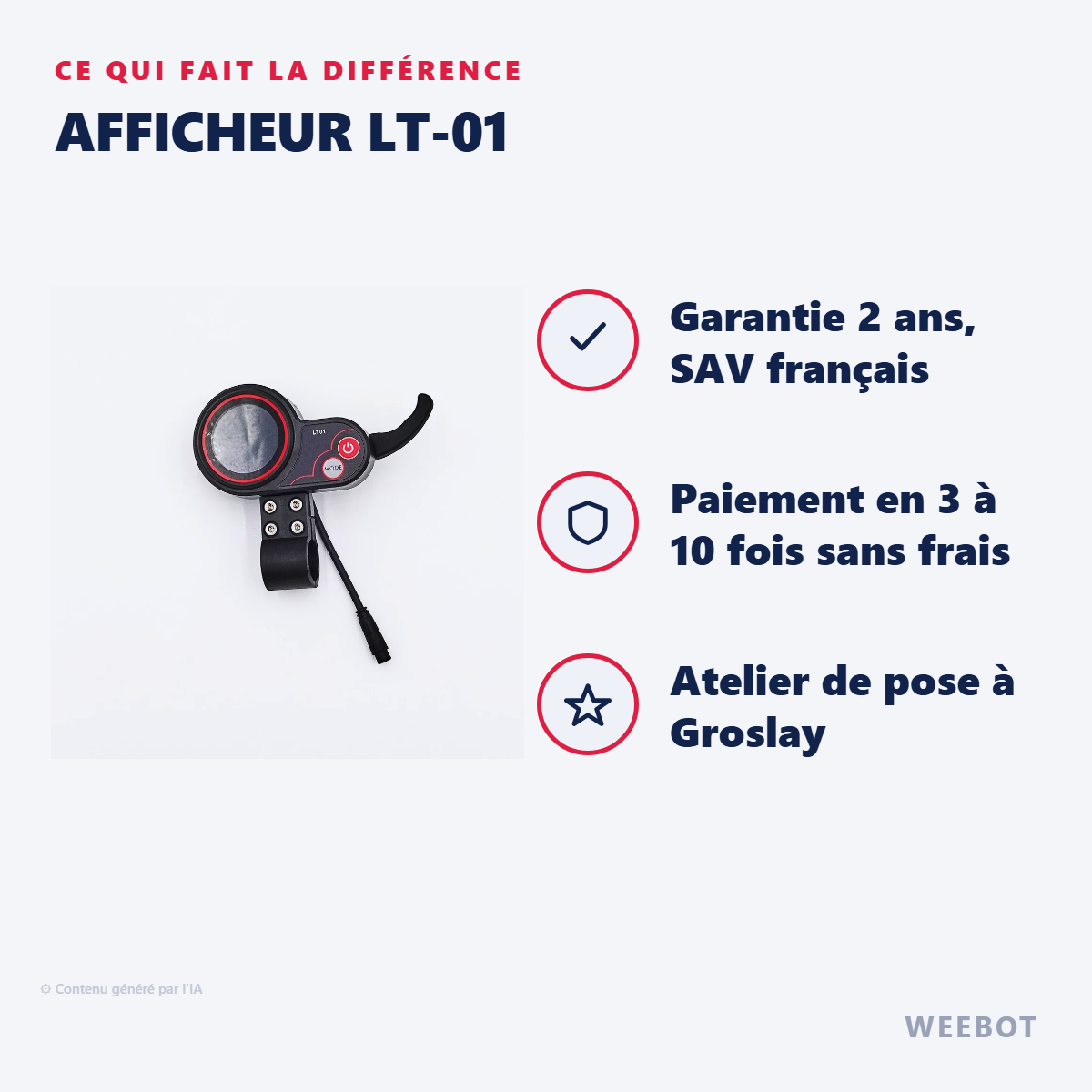 Afficheur LT-01 : les points forts