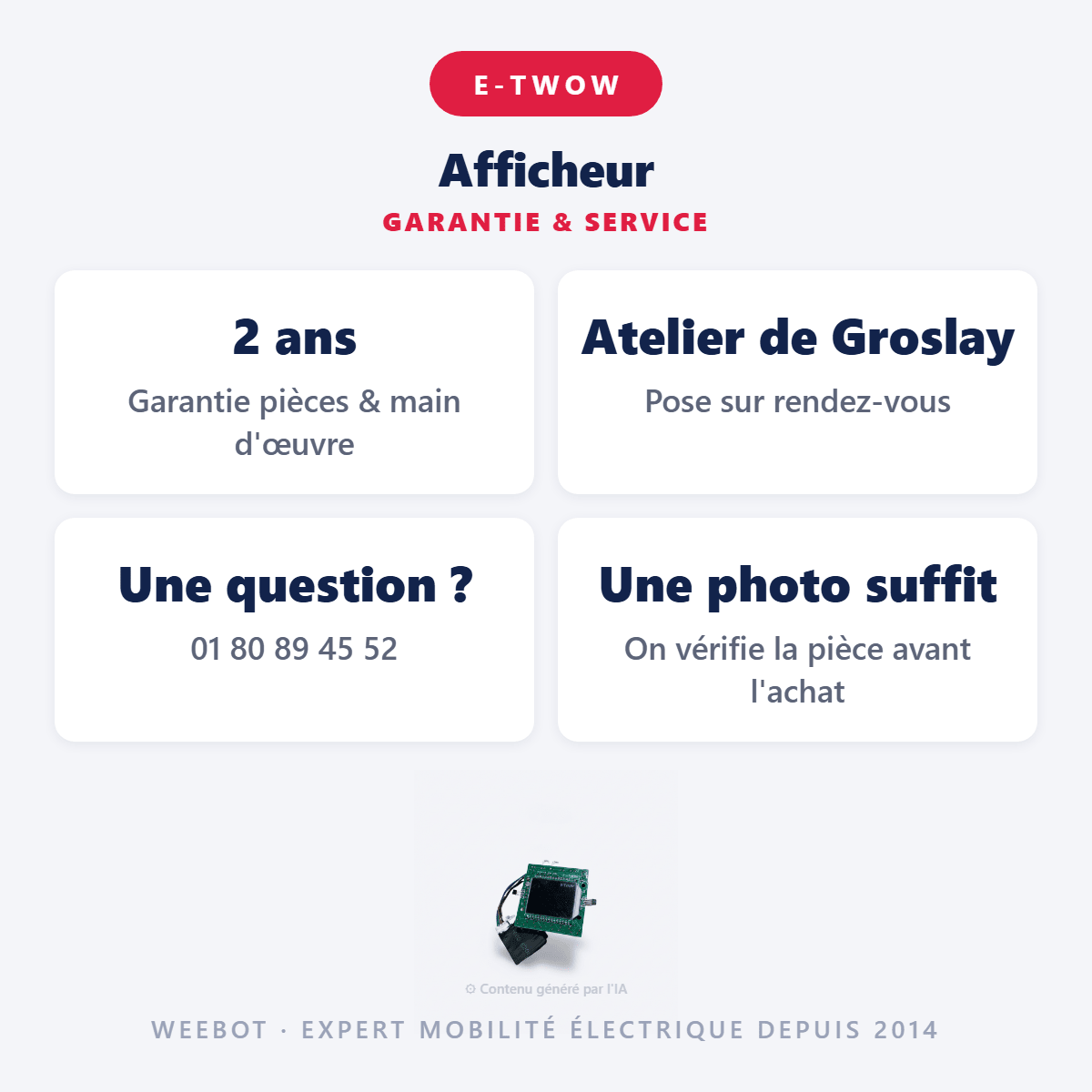 Afficheur pour Trottinette Electrique E-Twow GT SPORT Avec Bluetooth (48V) - Weebot