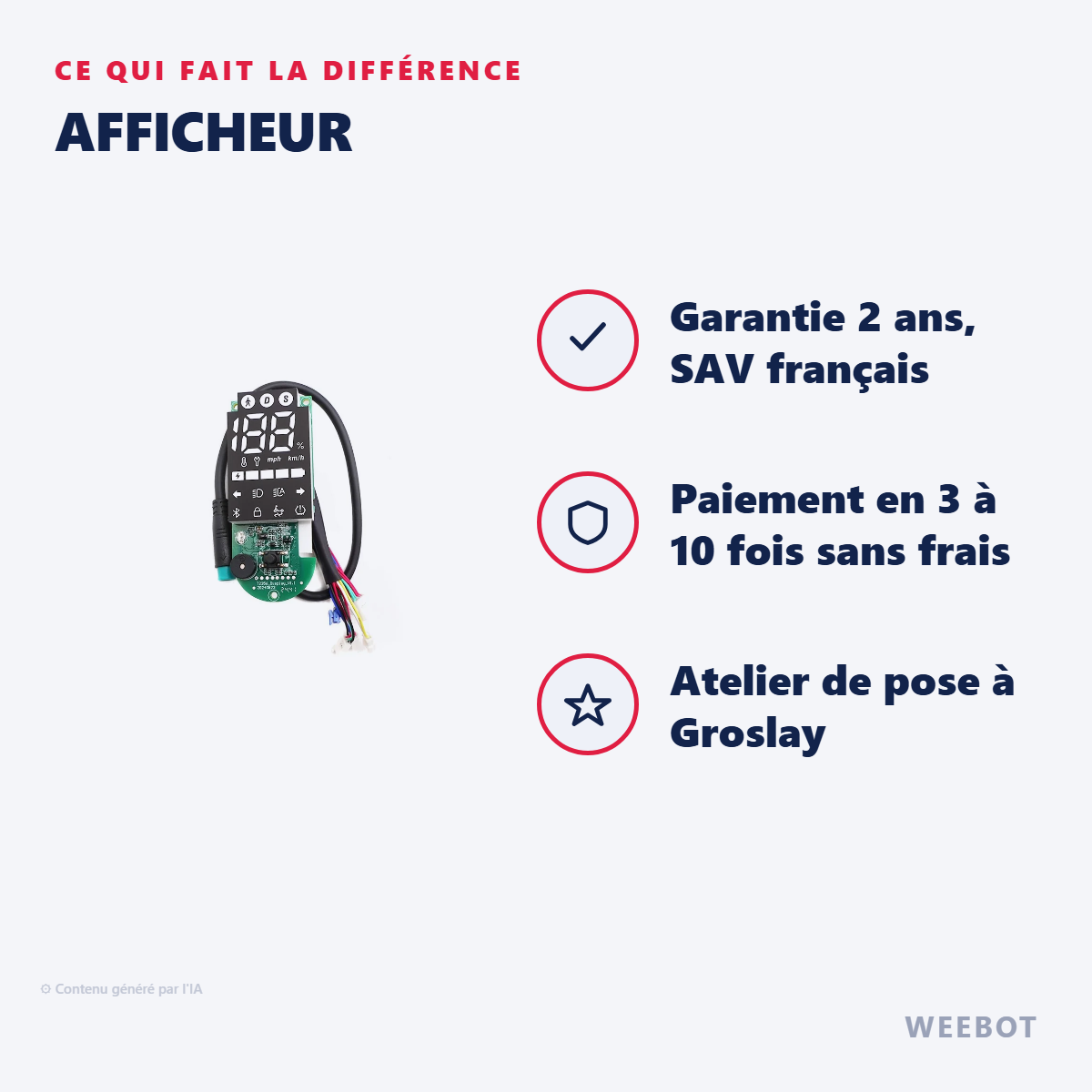 Afficheur : les points forts