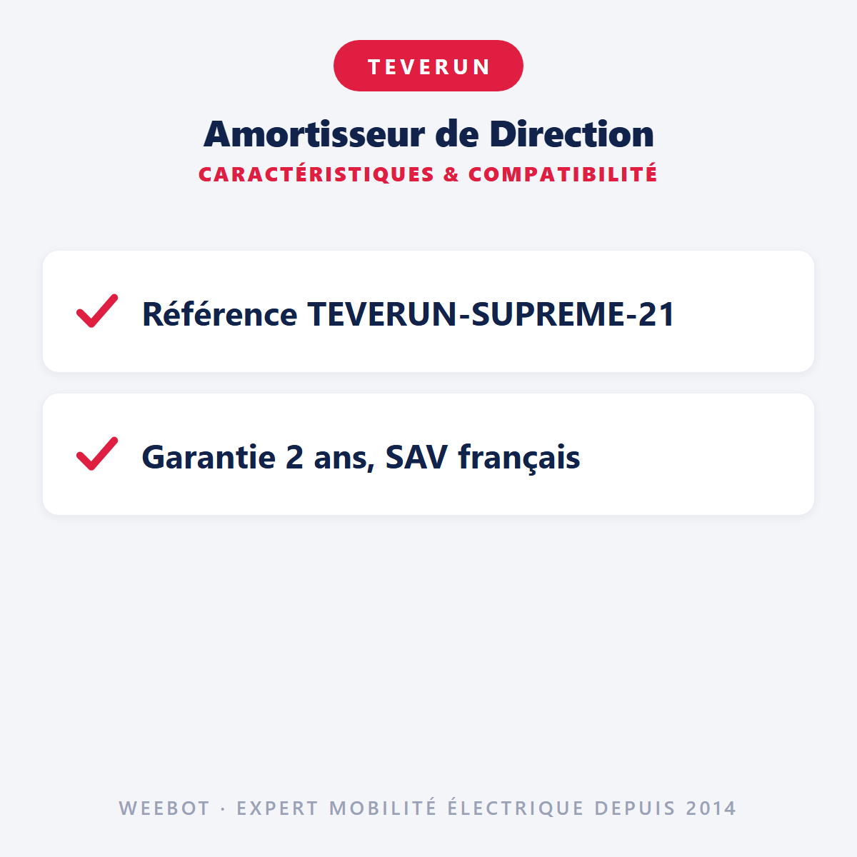 Amortisseur de Direction : caractéristiques et compatibilité