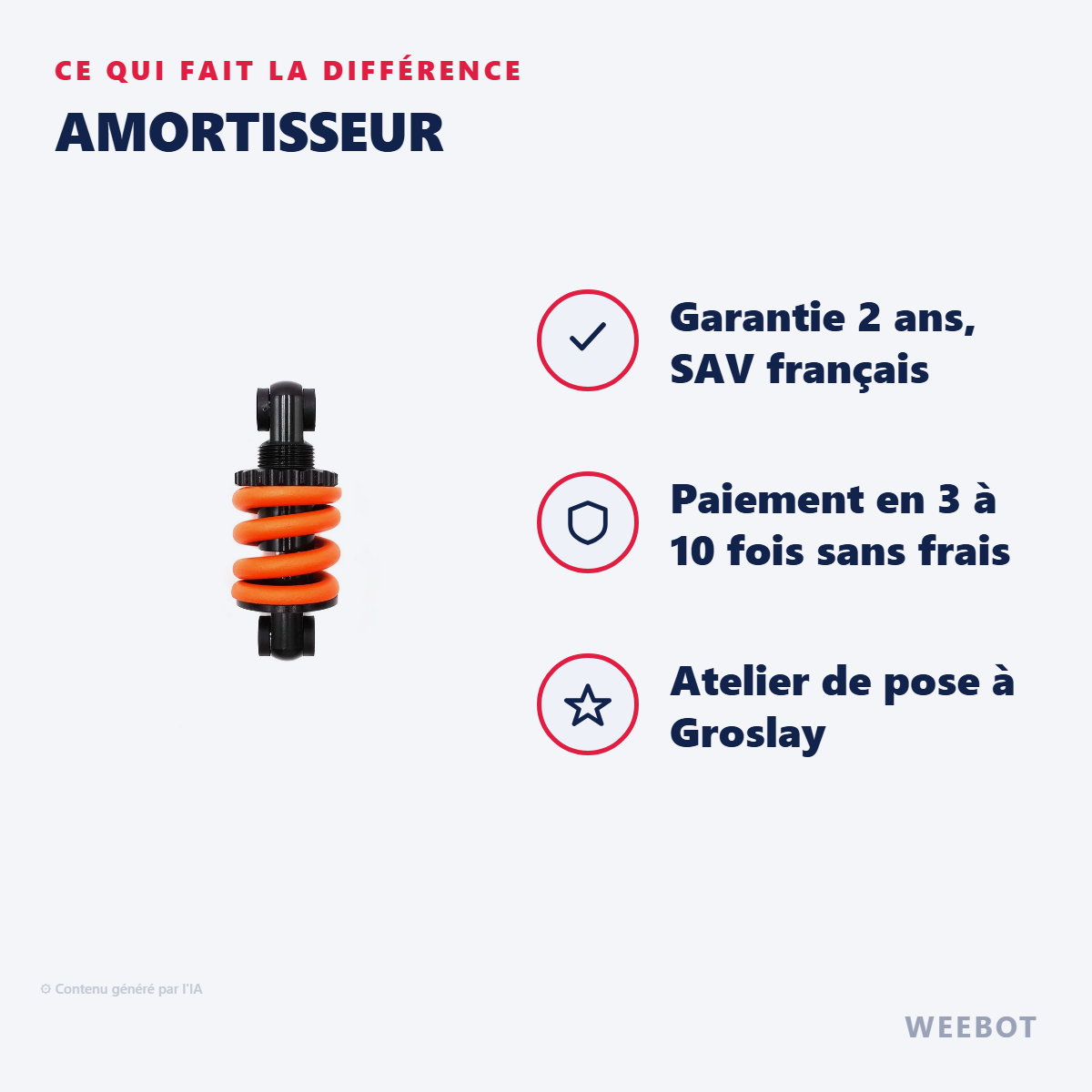 Amortisseur : les points forts