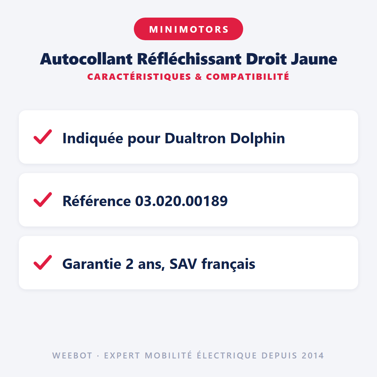 Autocollant Réfléchissant Droit Jaune : caractéristiques et compatibilité
