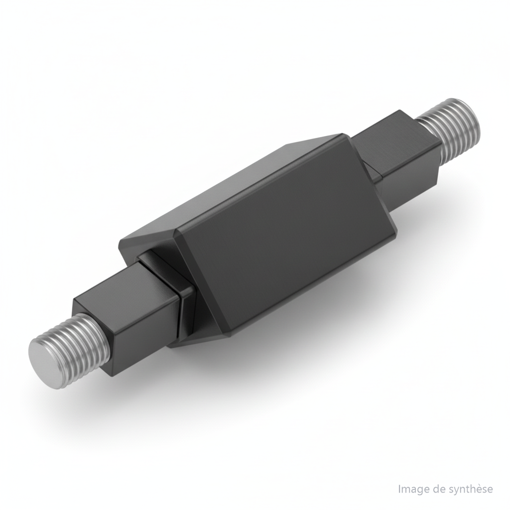 Dessin technique d'un axe de suspension arrière pour trottinette électrique Dualtron Ultra