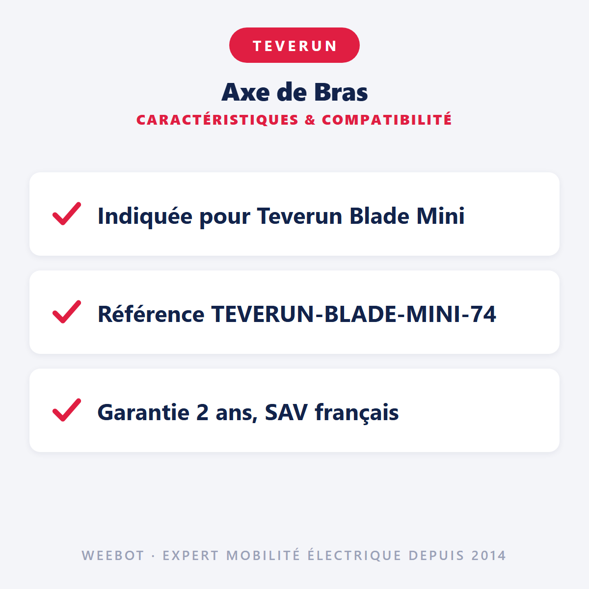 Axe de Bras : caractéristiques et compatibilité