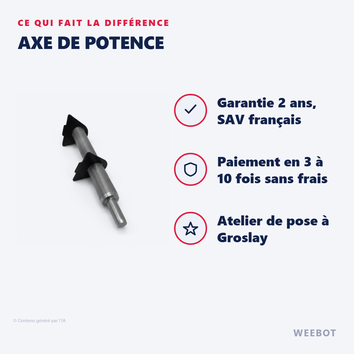 Axe de Potence : les points forts