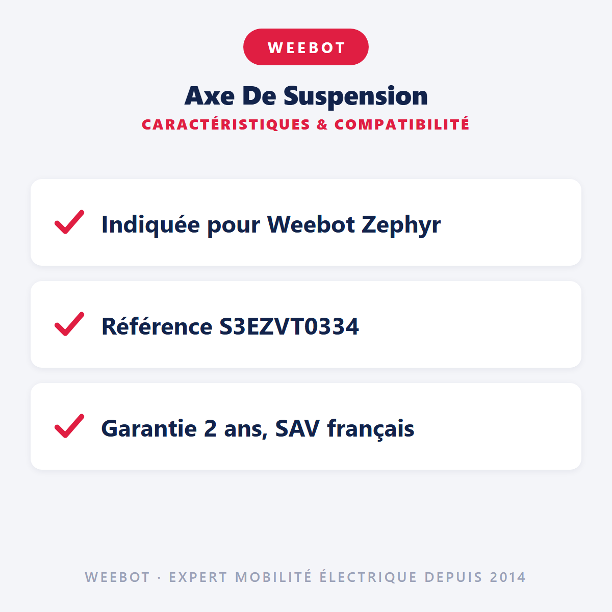 Axe De Suspension : caractéristiques et compatibilité