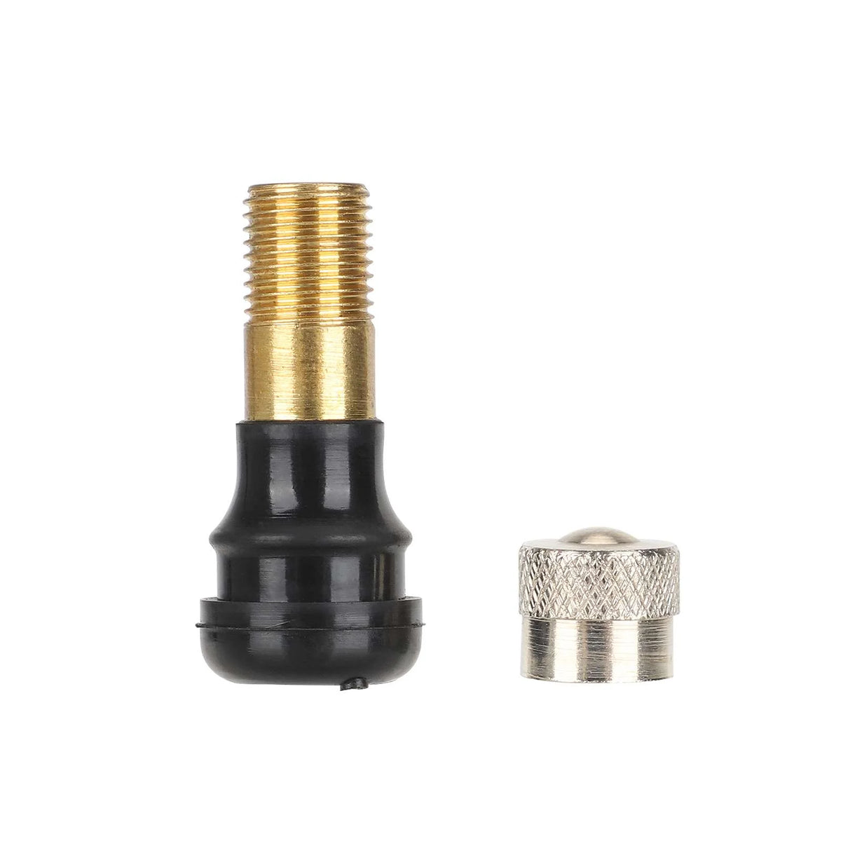 Valve tubeless droite de 33 mm avec bouchon métallique pour trottinette électrique