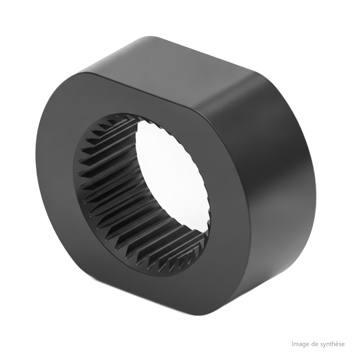 Schéma d'une bague crantée de suspension pour trottinette électrique Dualtron