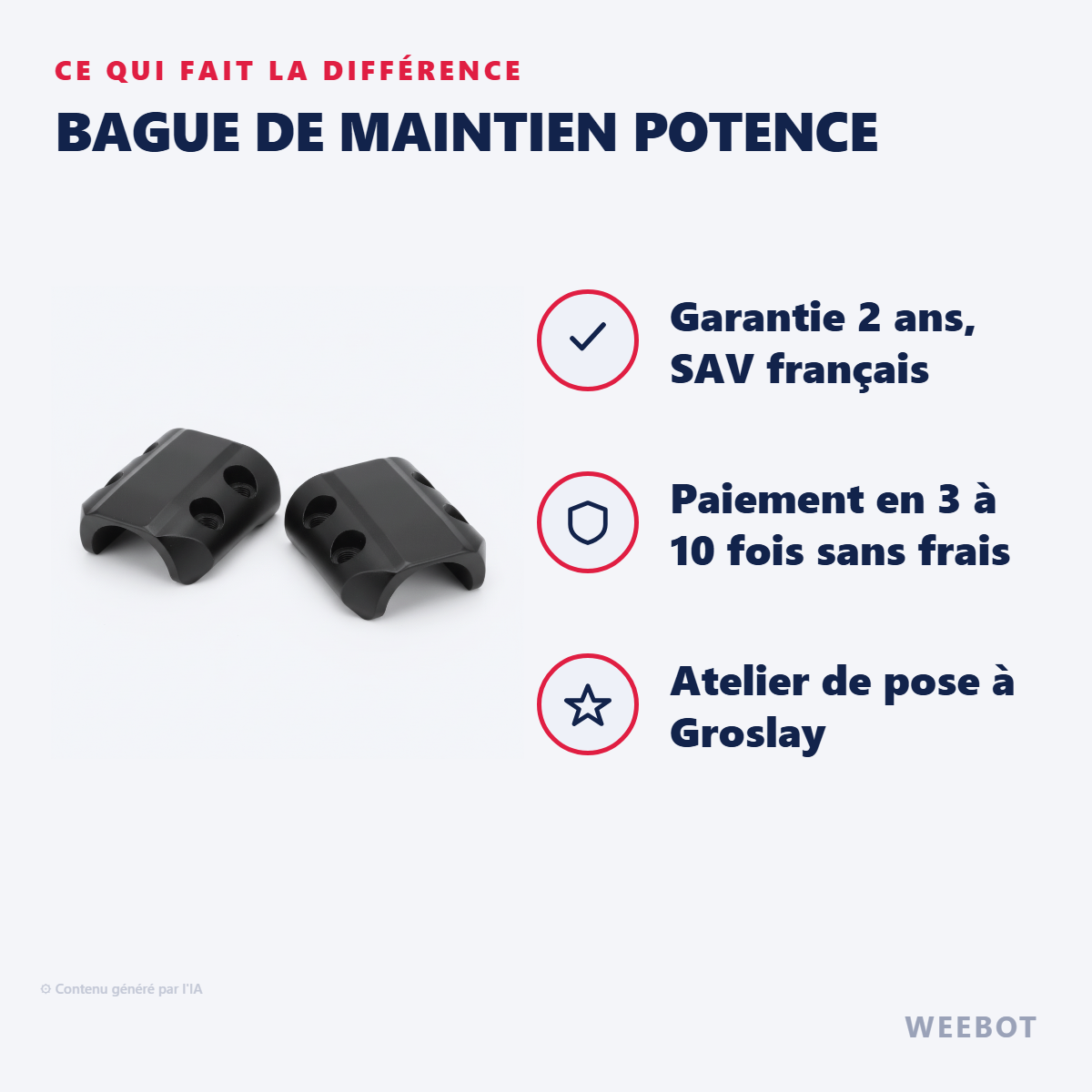 Bague de Maintien Potence : les points forts