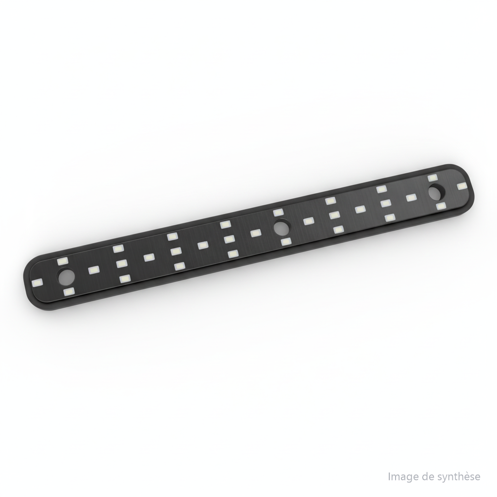 Schéma technique d'une barre LED latérale de deck droite pour Dualtron X