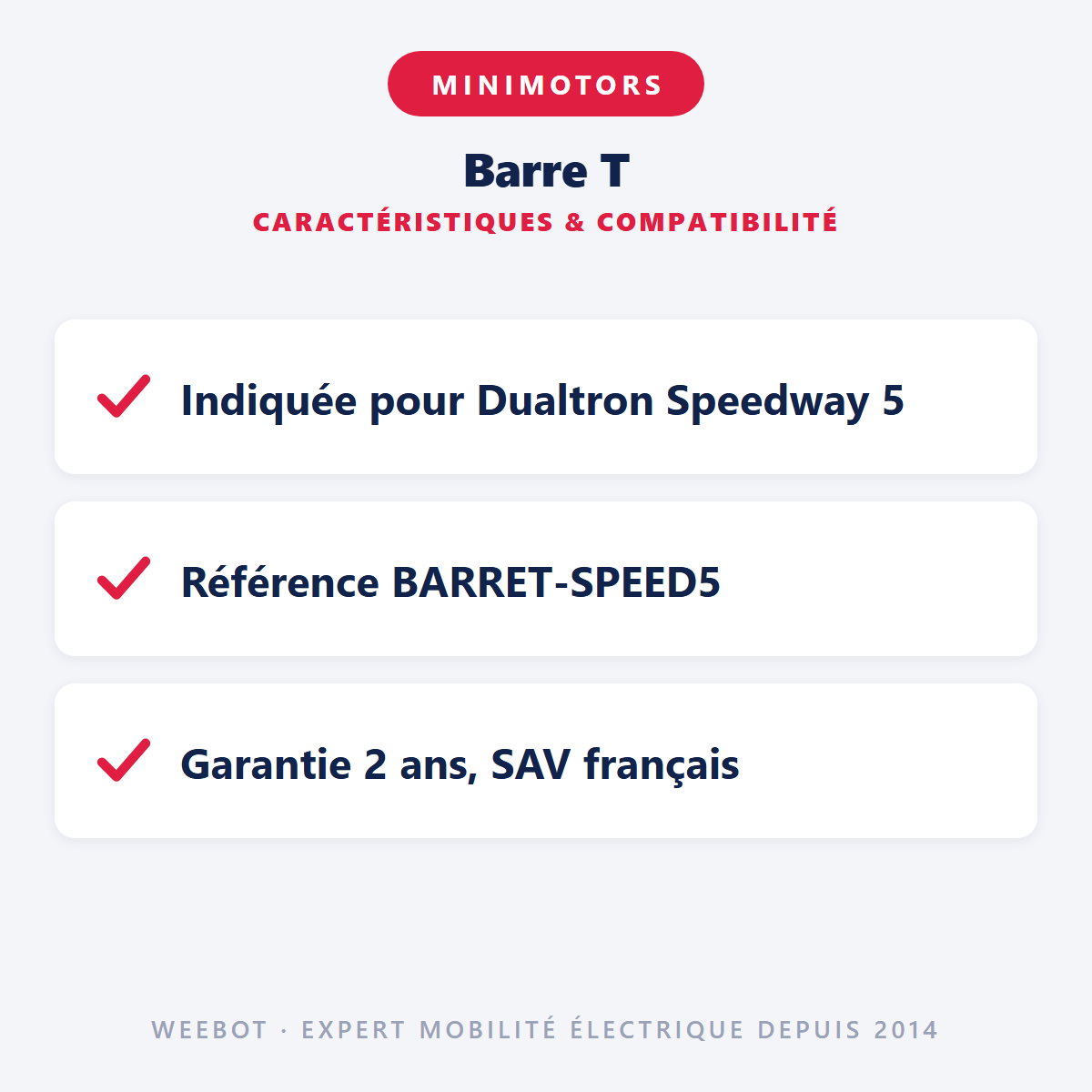 Barre T : caractéristiques et compatibilité