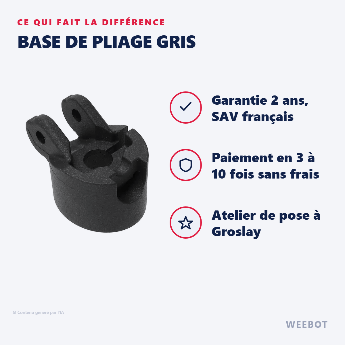 Base de Pliage Gris : les points forts