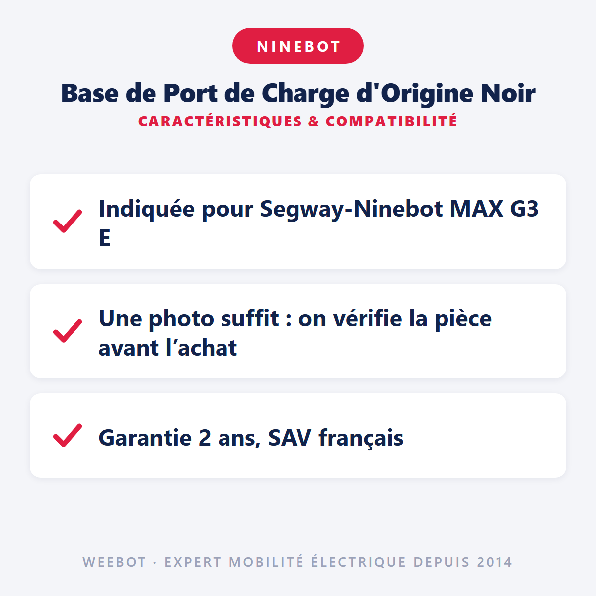 Base de Port de Charge d'Origine Noir : caractéristiques et compatibilité