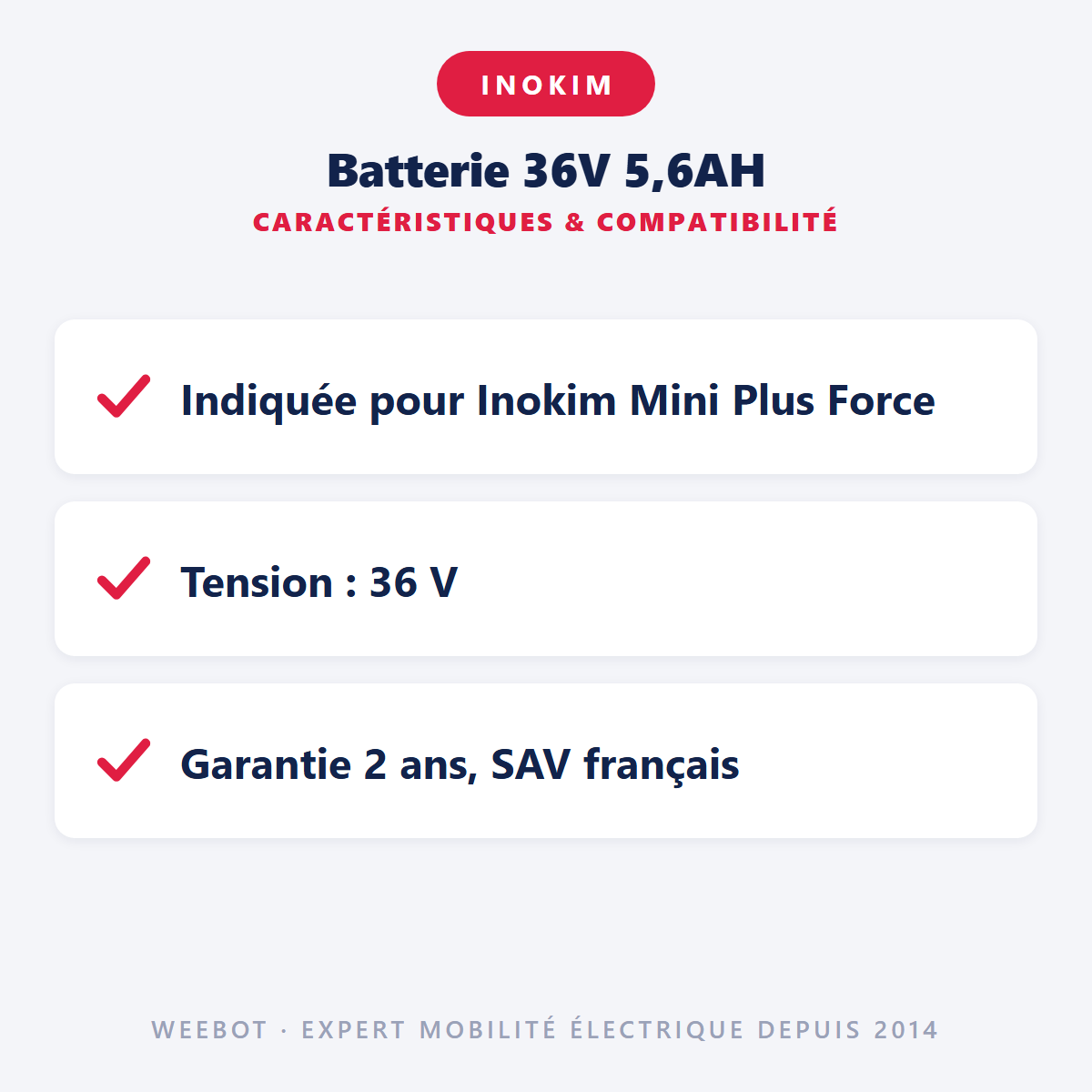 Batterie 36V 5,6AH : caractéristiques et compatibilité