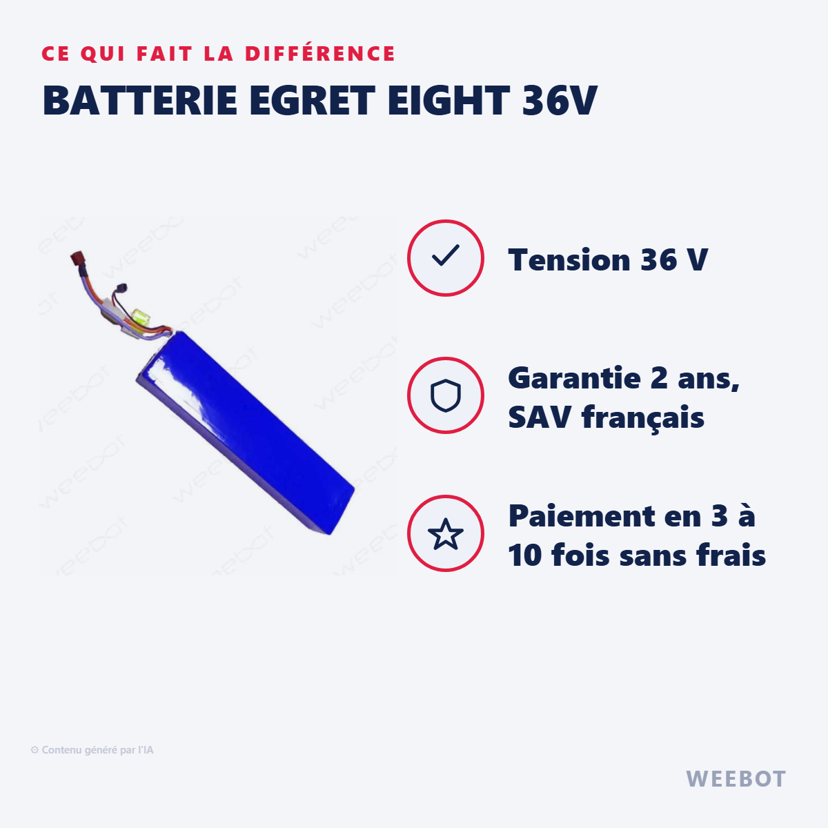 Batterie Egret Eight 36V : les points forts