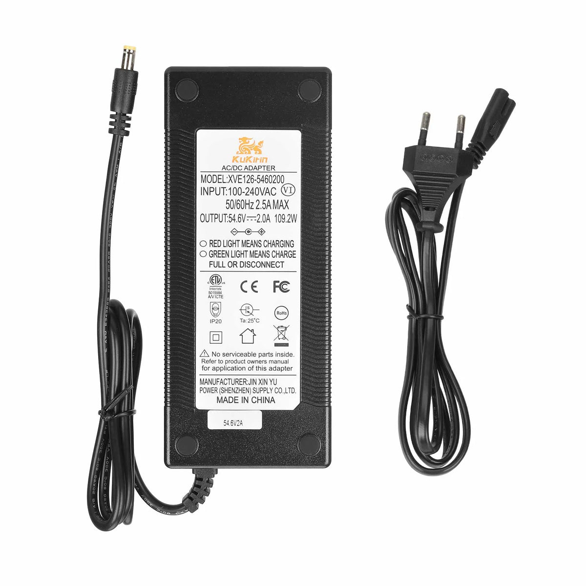 Chargeur d'Origine 54,6V 2A Prise DC 2,1 mm, vue 4