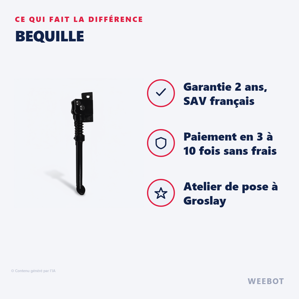 Bequille : les points forts