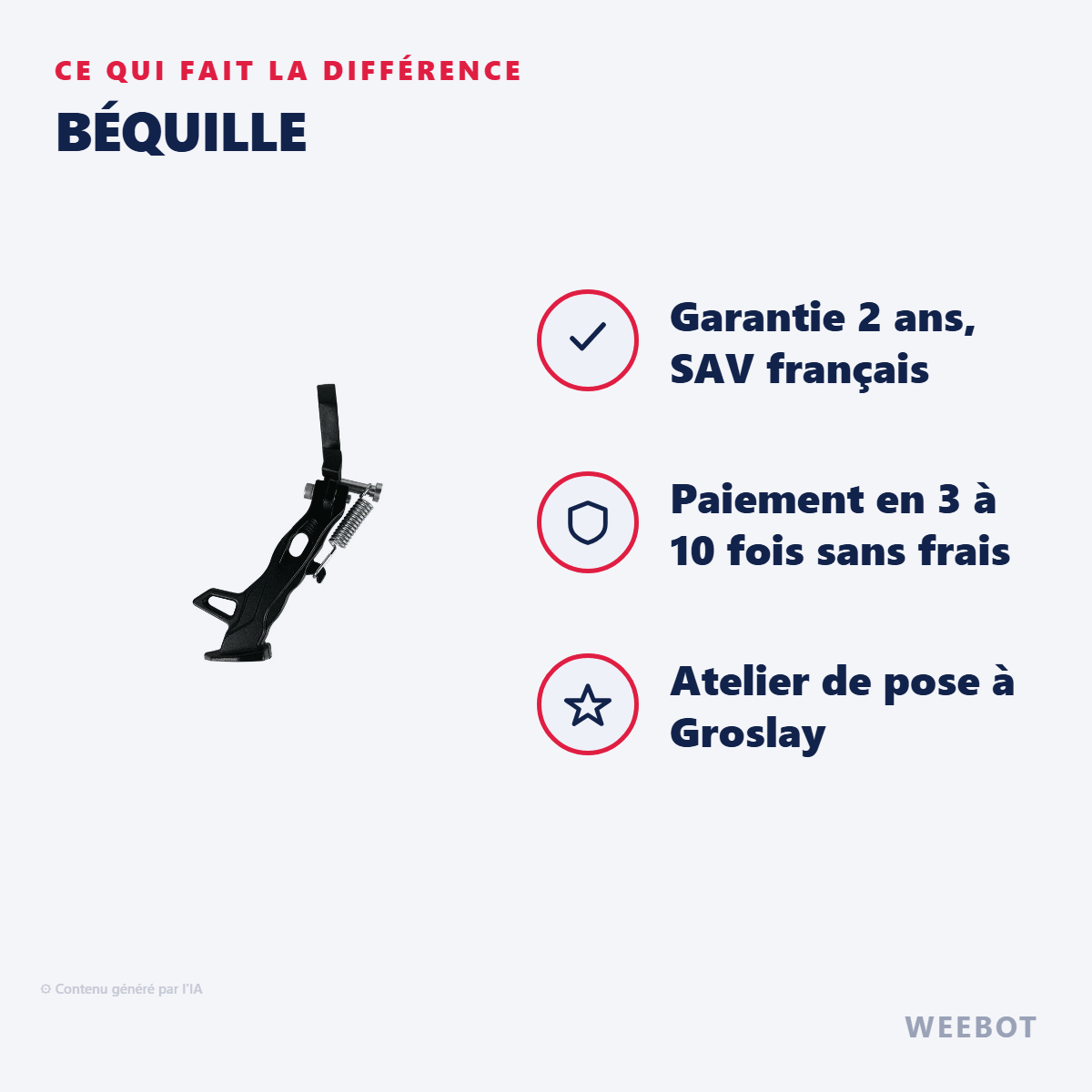 Béquille pour Trottinette Électrique Z11X - Weebot