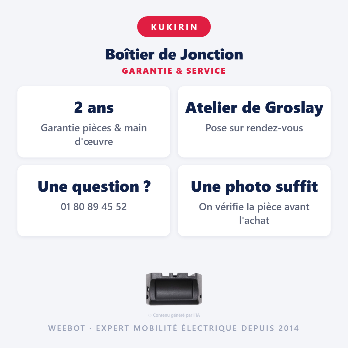 Boîtier de Jonction : garantie 2 ans et service après-vente