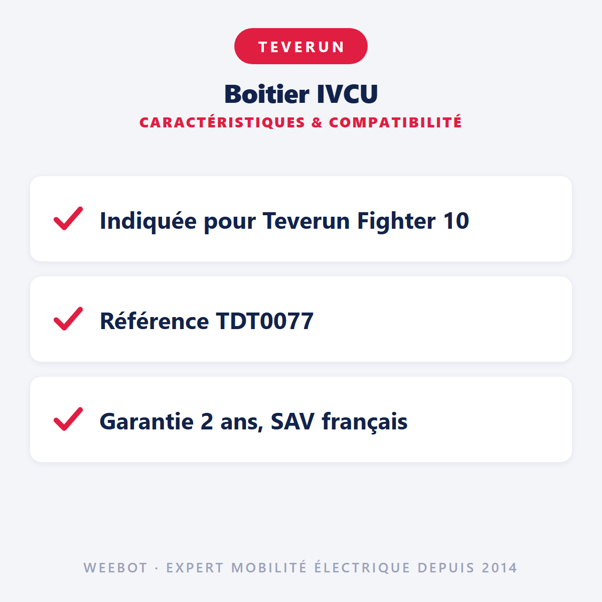 Boitier IVCU pour Trottinette Electrique Teverun Fighter 10 et 10+ - Weebot