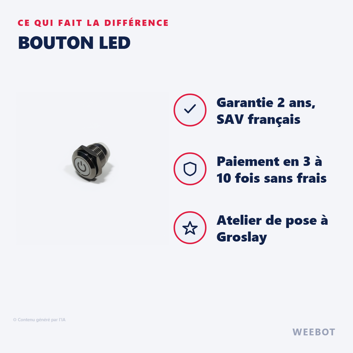 Bouton Led : les points forts