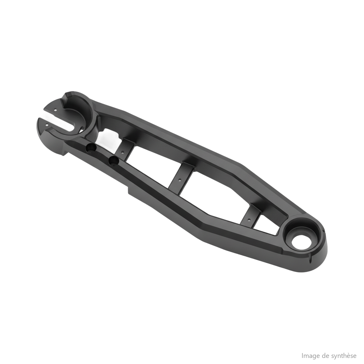 Schéma technique du bras de suspension arrière droit de la trottinette électrique Dualtron City