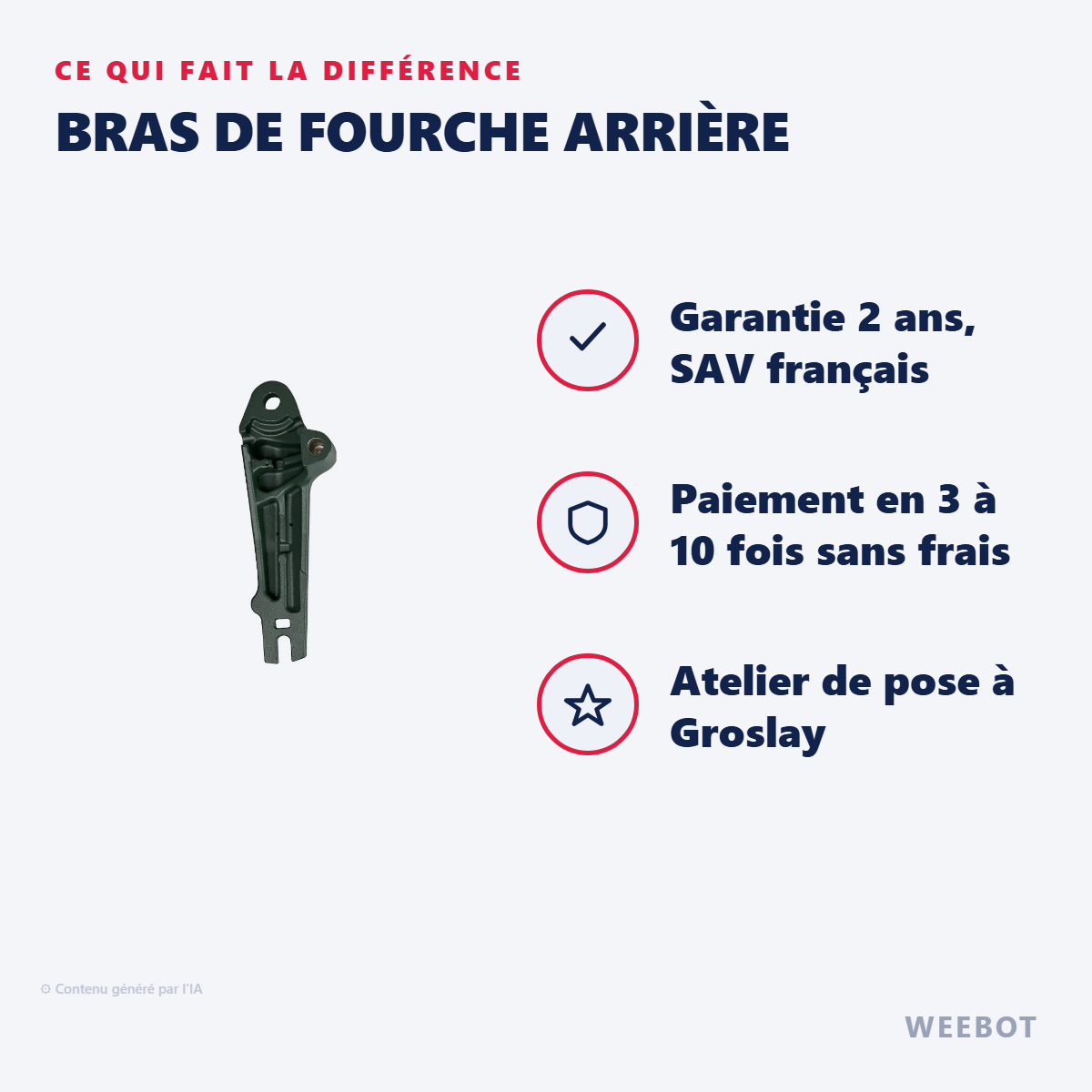 Bras de Fourche Arrière : les points forts