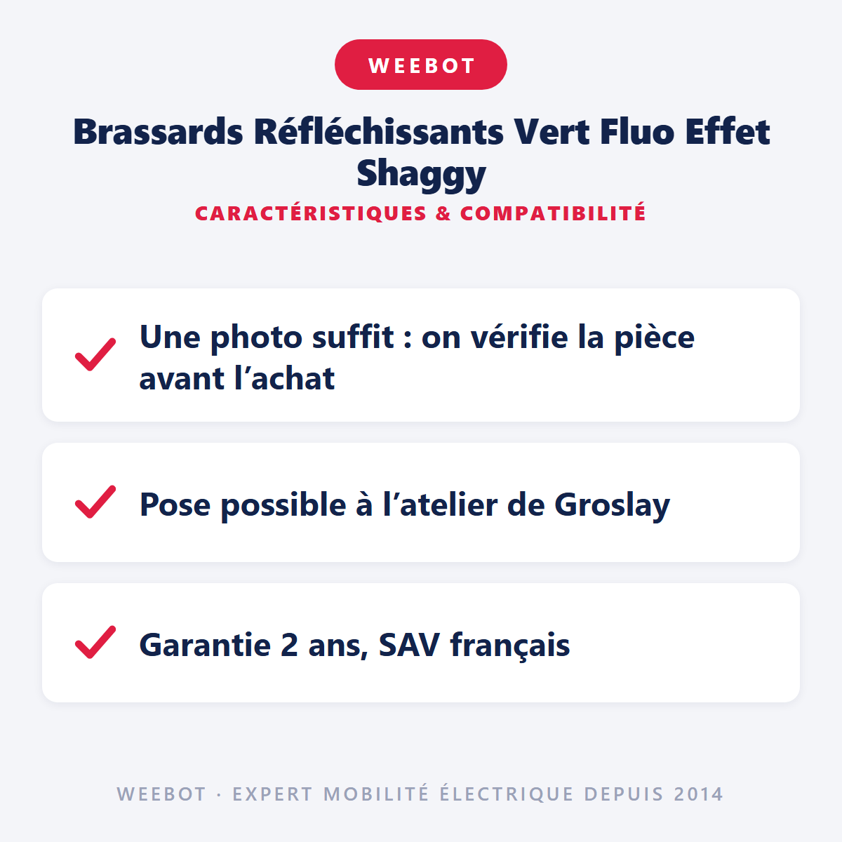 Brassards Réfléchissants Vert Fluo Effet Shaggy : caractéristiques et compatibilité