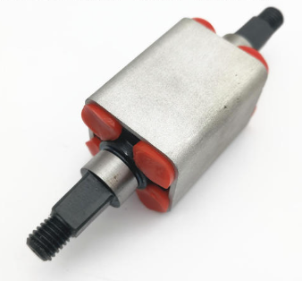 Cartouche de suspension arrière métallique avec élastomères rouges pour Dualtron Eagle