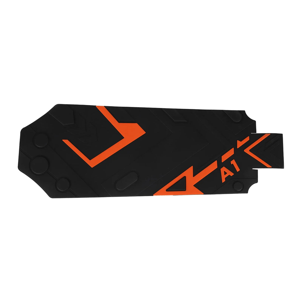 Grip Cale-Pied Arrière en Caoutchouc Noir et Orange, vue 4