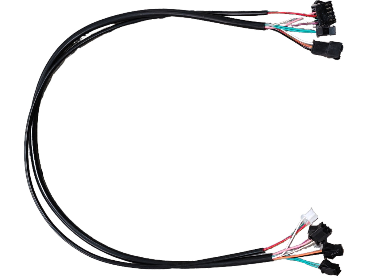Câble de connexion châssis 10 broches noir avec ses connecteurs pour trottinette électrique Dualtron Popular.