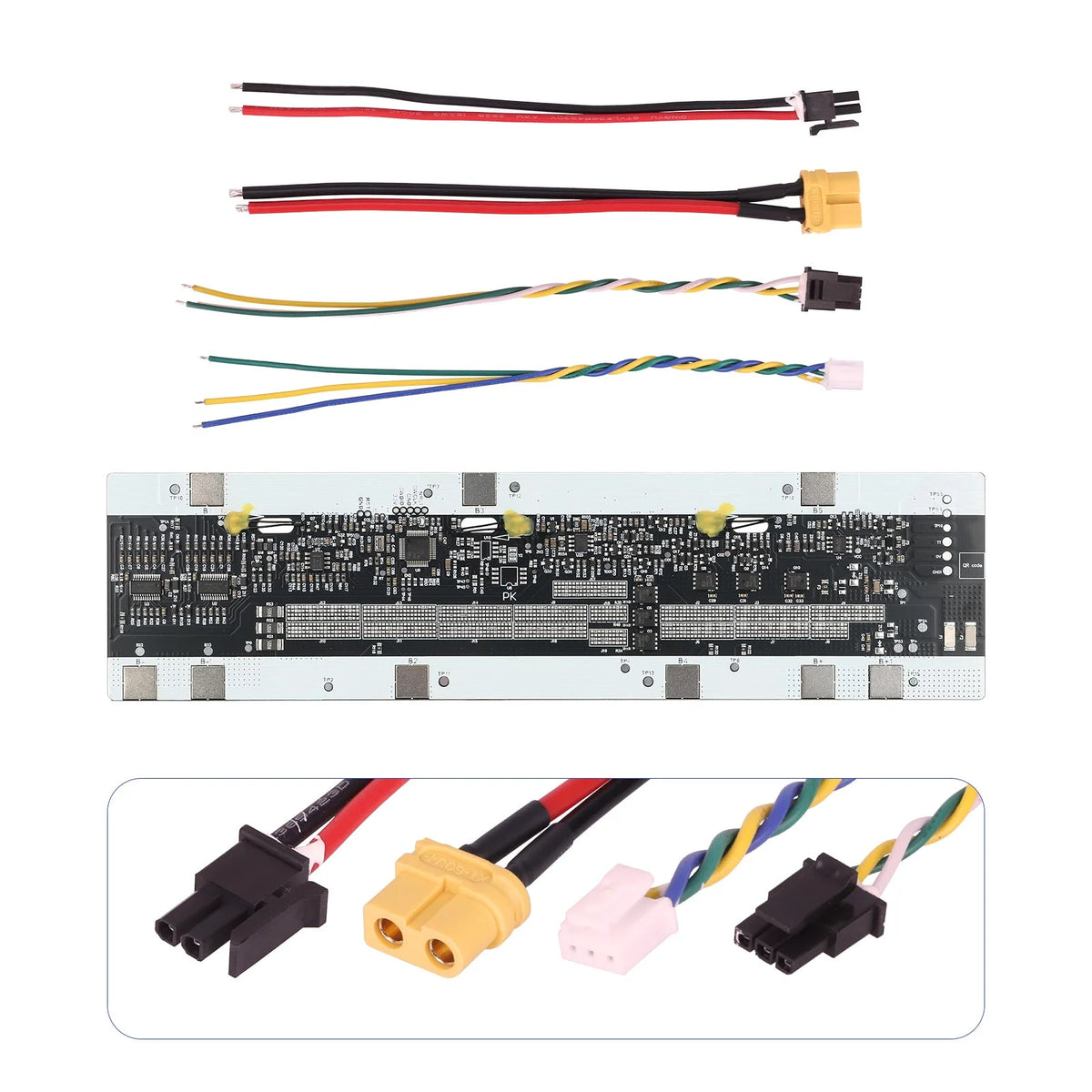 Carte BMS de batterie avec ses câbles de connexion