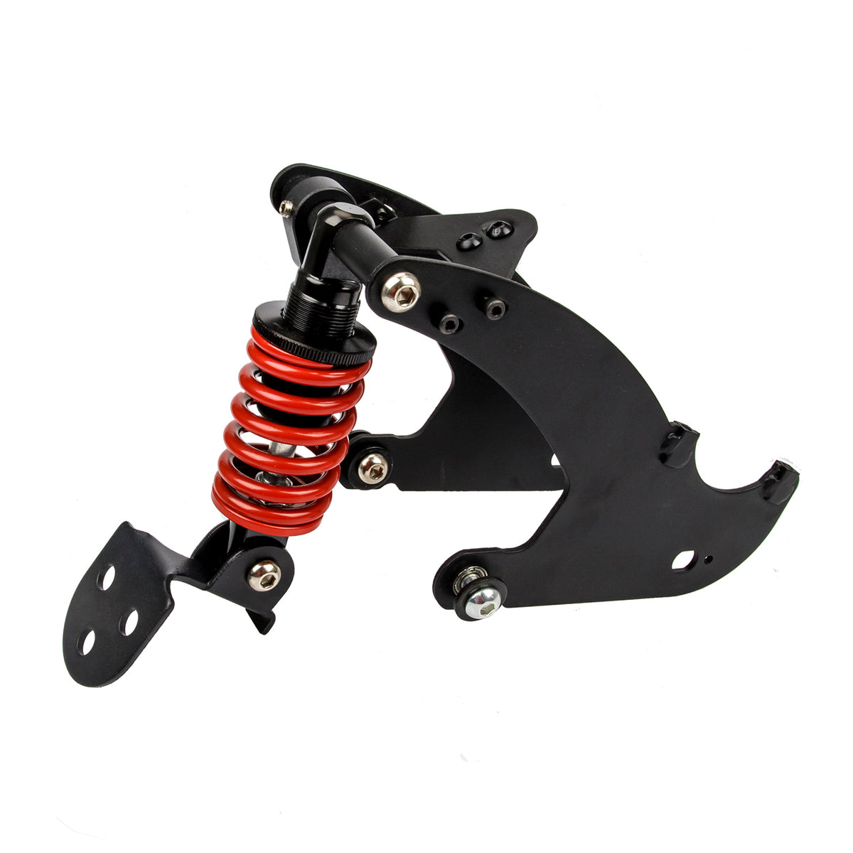 Suspension Arrière Noir et Rouge avec Garde-Boue et Éclairage, vue 5