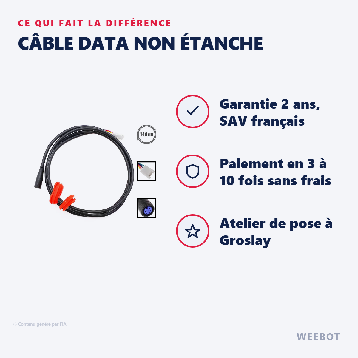 Câble Data Non Étanche : les points forts