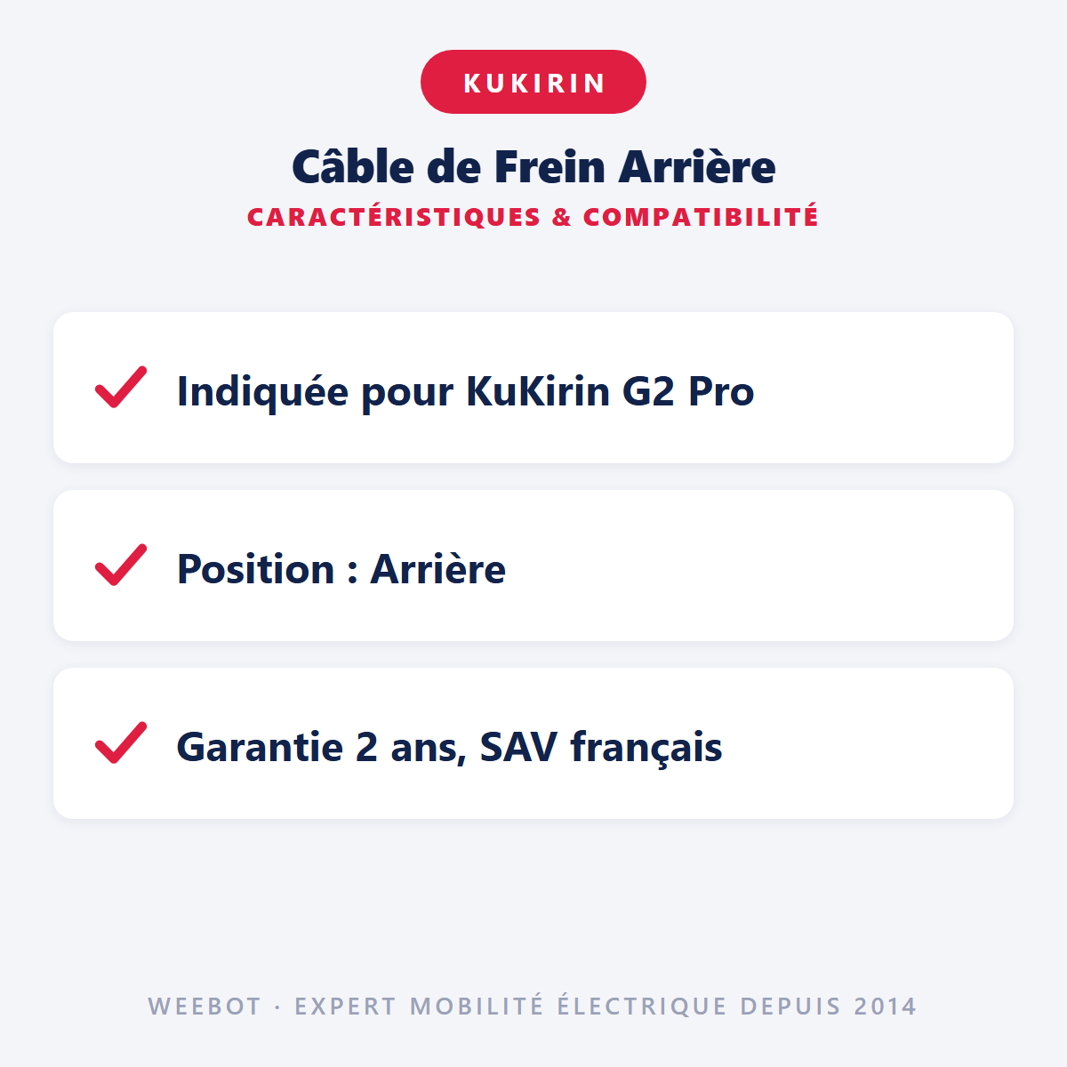 Câble de Frein Arrière : caractéristiques et compatibilité